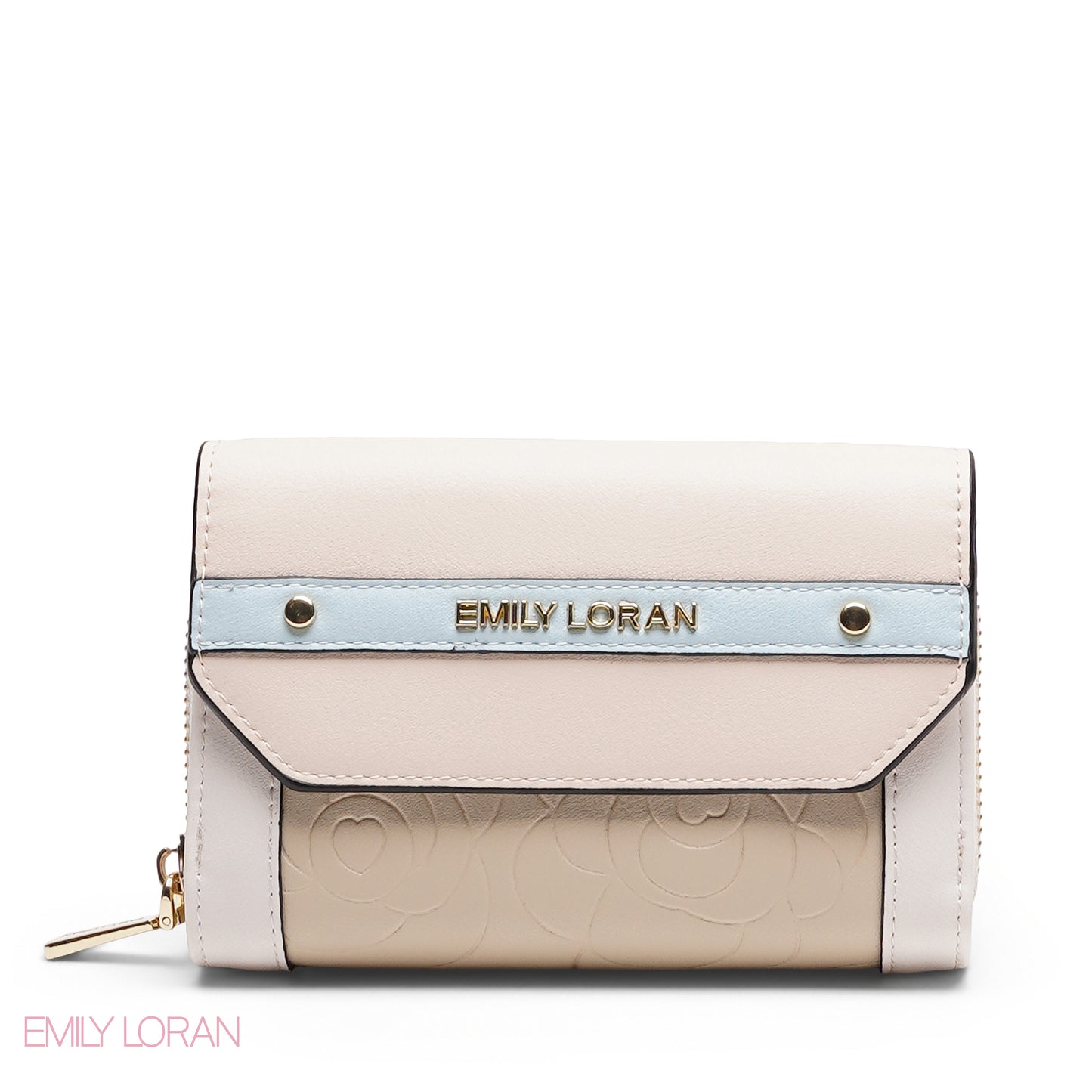MONOGRAM EMBOSSED MULTI-COMPARTMENT WALLET