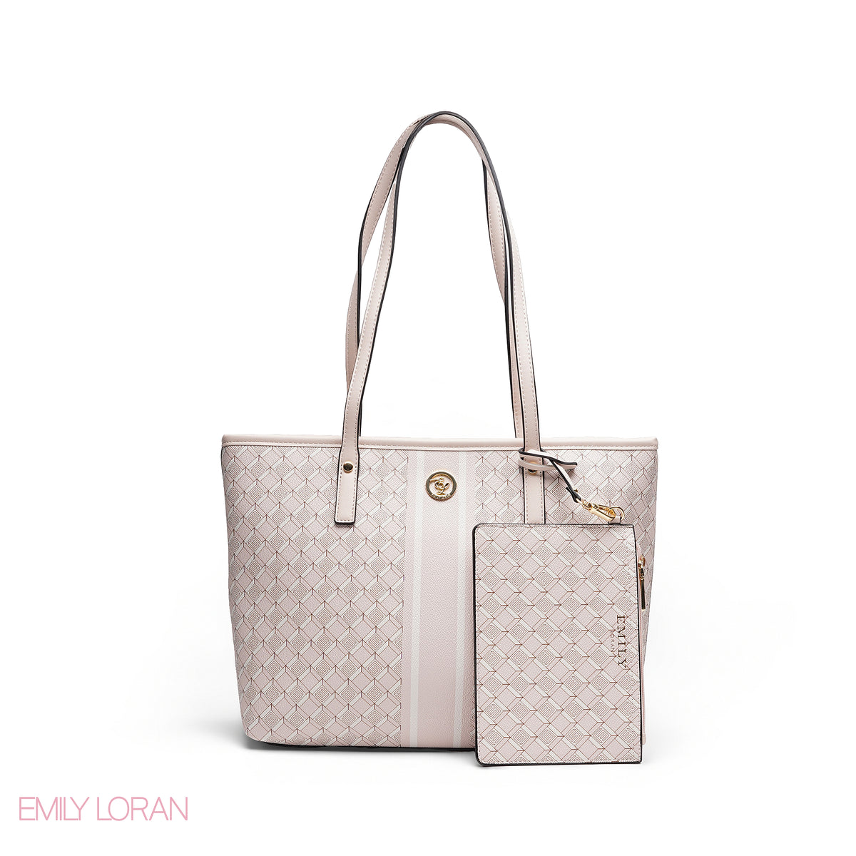 ELEGANT 3-PIECE MONOGRAM TOTE SET