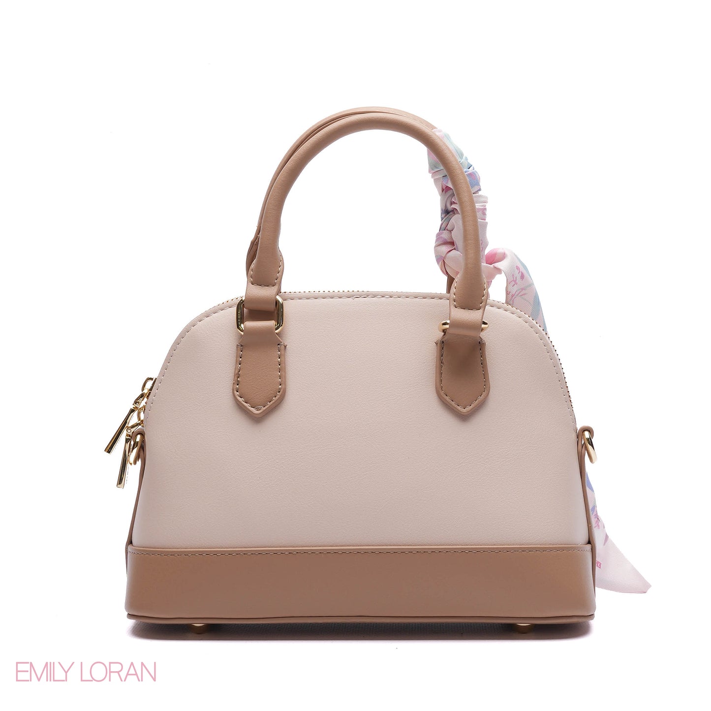 FLORAL DOME HANDBAG WITH SCARF
