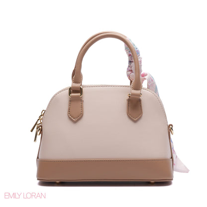 FLORAL DOME HANDBAG WITH SCARF