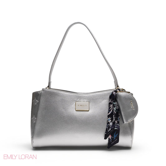 SHOULDER BAG WITH SCARF AND COIN PURSE BAG