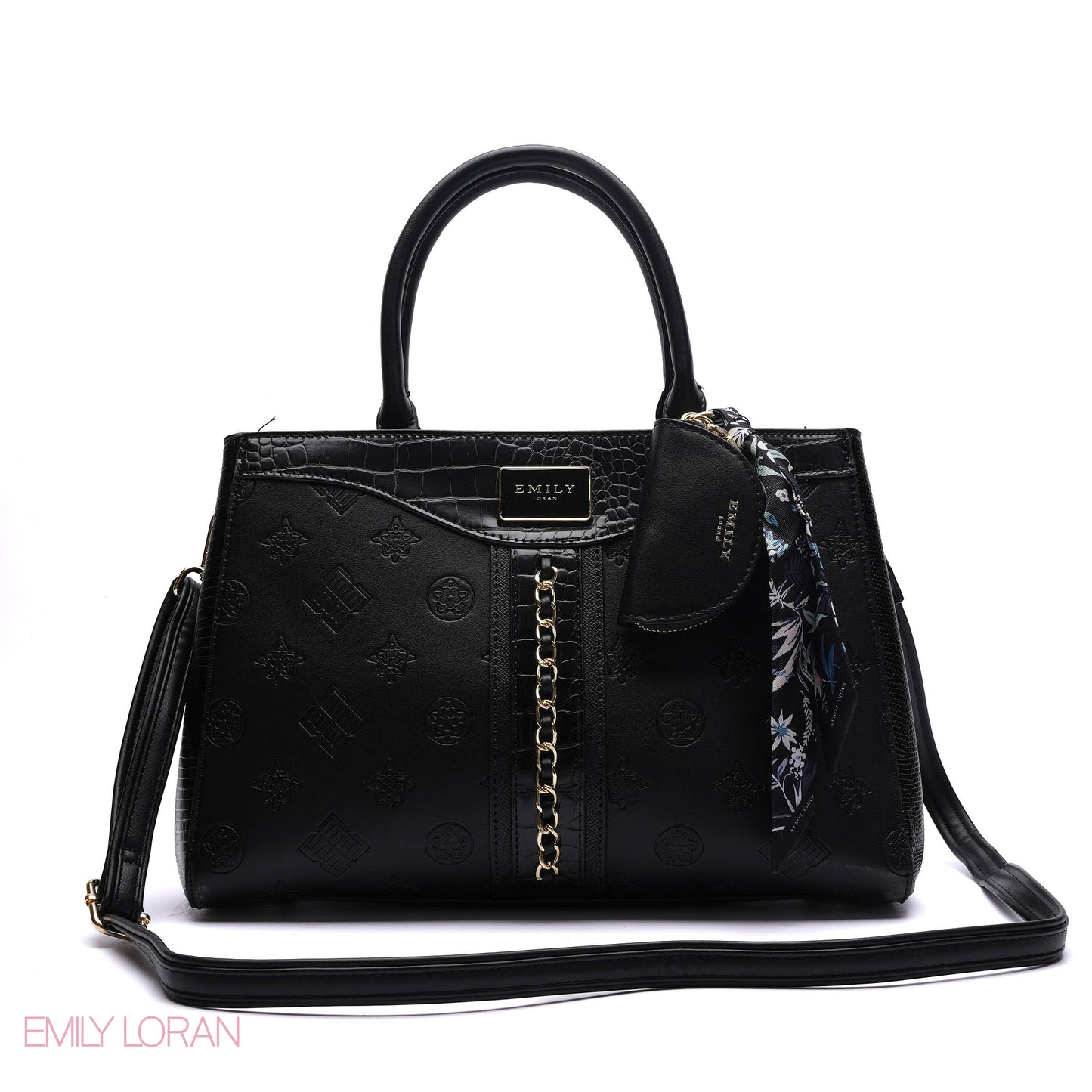 CHAIN-DETAIL HANDBAG WITH COIN PURSE