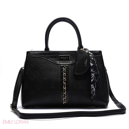 CHAIN-DETAIL HANDBAG WITH COIN PURSE