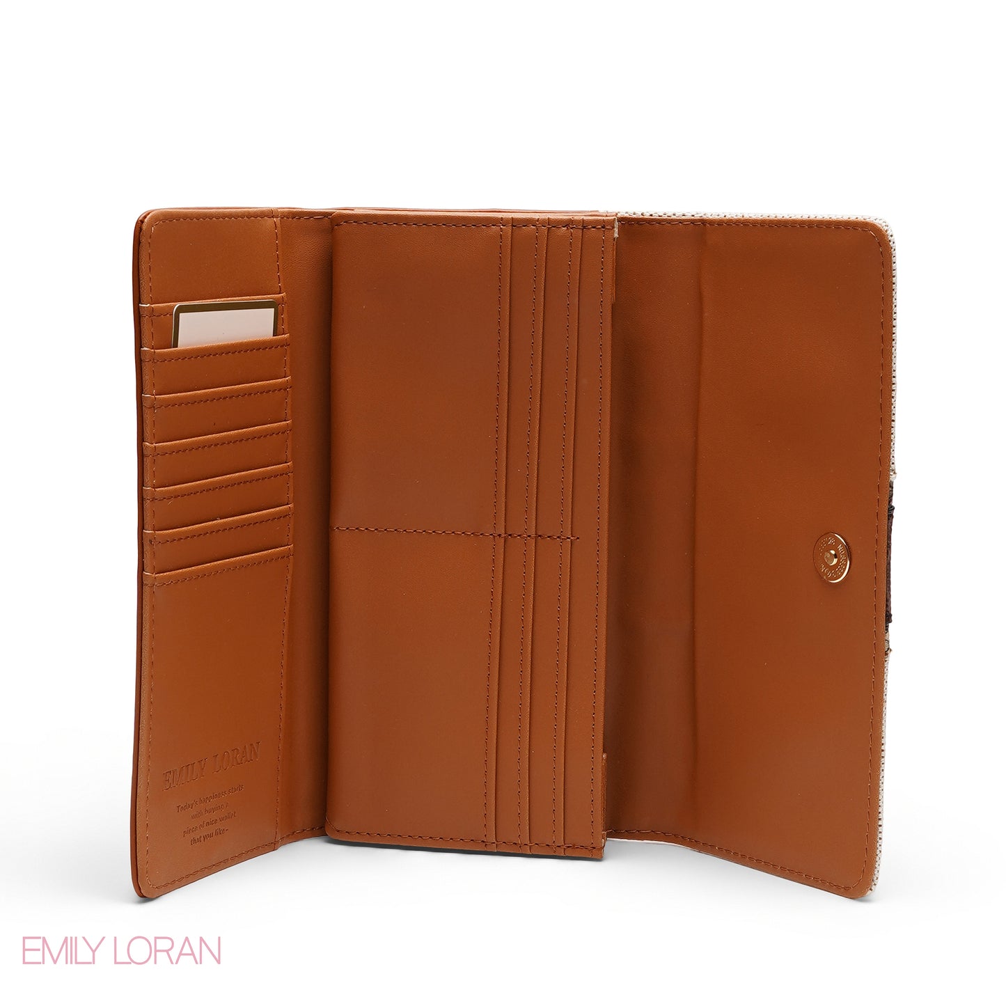 SNAKESKIN EFFECT TRI-FOLD WALLET