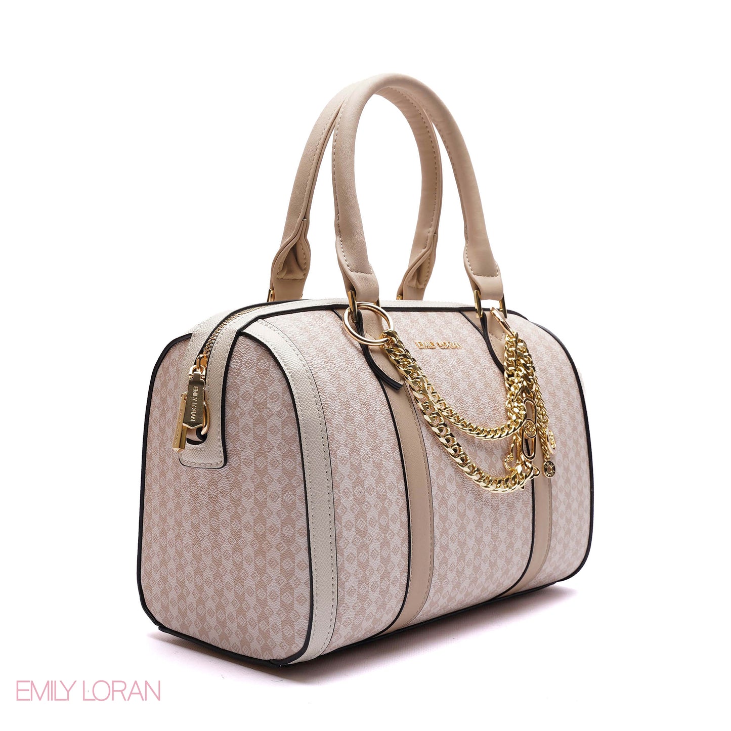 HANDBAG SOFT LEATHER WITH GOLD CHAIN - MEDIUM