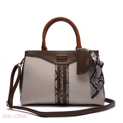 CHAIN-DETAIL HANDBAG WITH COIN PURSE