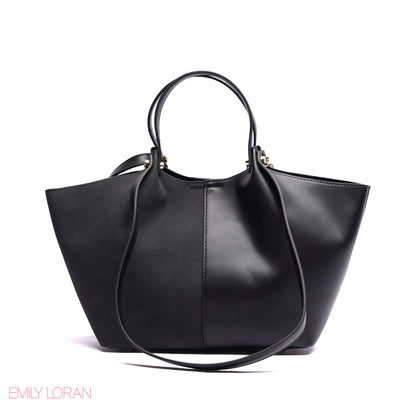 SHOULDER BAG PRACTICALITY LEATHER WITH SMALL WALLET AND CROSS BAG - LARGE