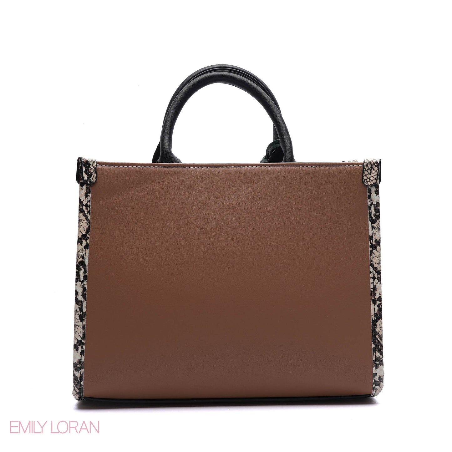 EMBOSSED LOGO TOTE BAG WITH TASSEL CHARM - SMALL