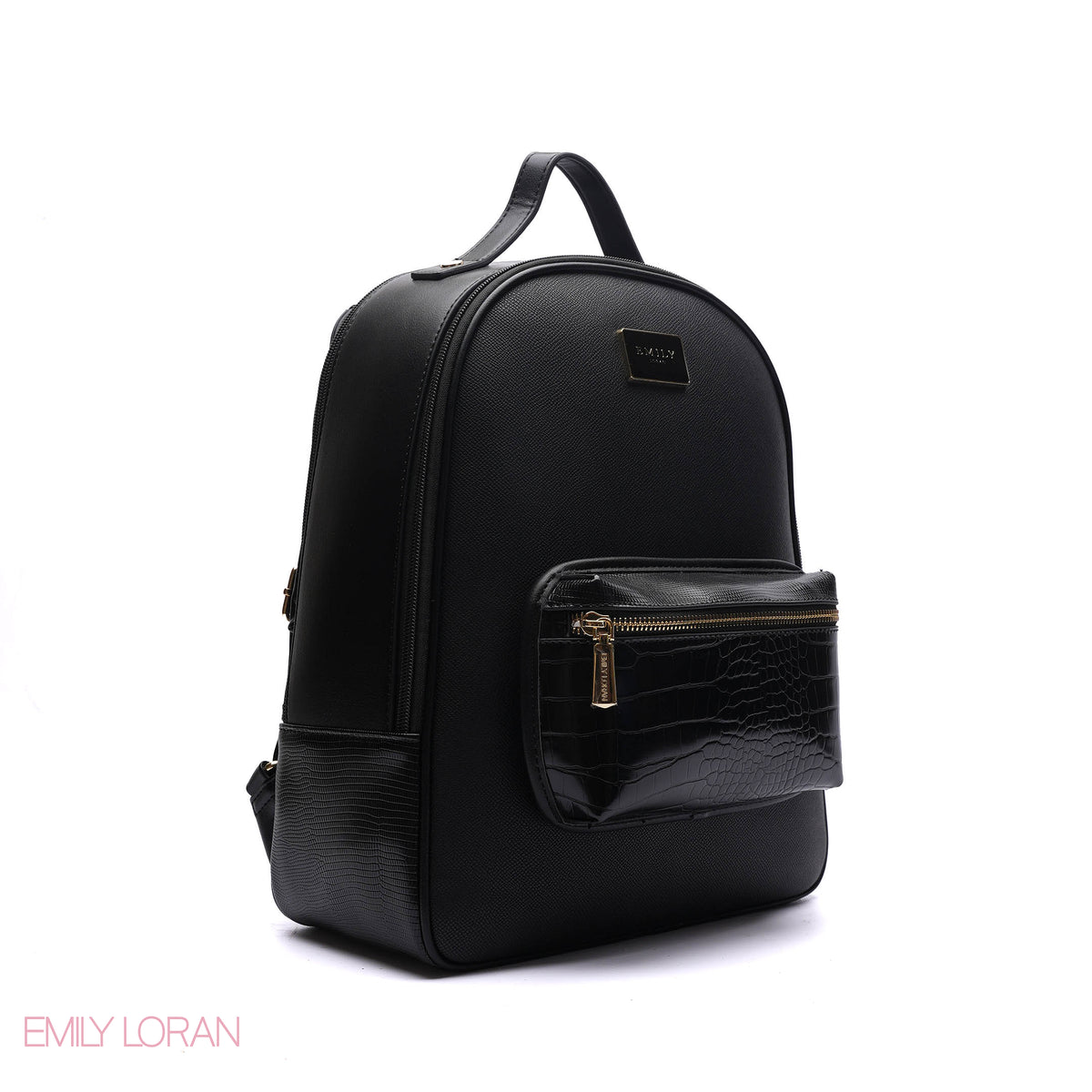 BACKPACK WITH ADJUSTABLE FRONT WALLET PLANE LEATHER