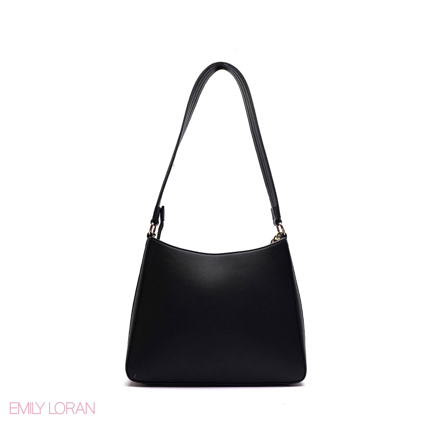 SHOULDER BAG WITH SNAKE PRINT AND GOLD CHAIN- MEDIUM