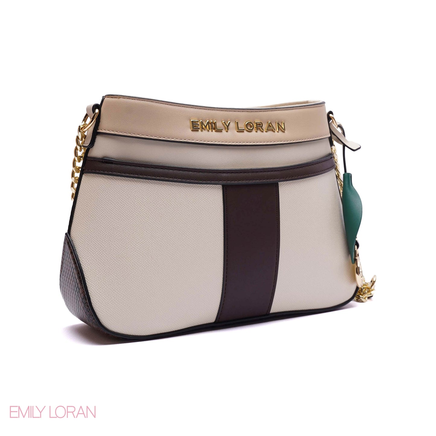 ELEGANT MULTI-TONE PANELLED CROSSBODY BAG