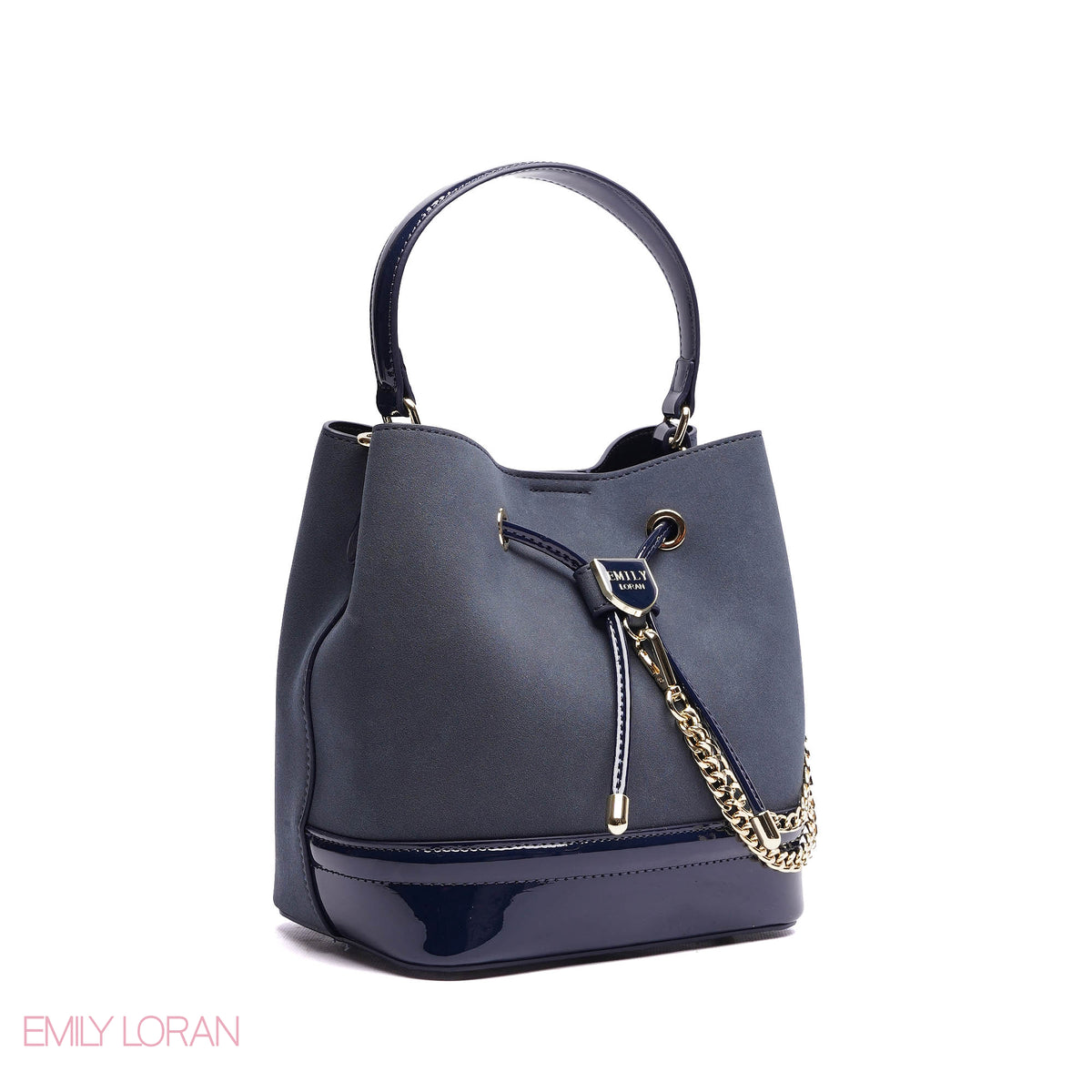 HANDBAG WITH SIMPLE LOCK DESIGNING WITH GOLD CHAIN - SMALL