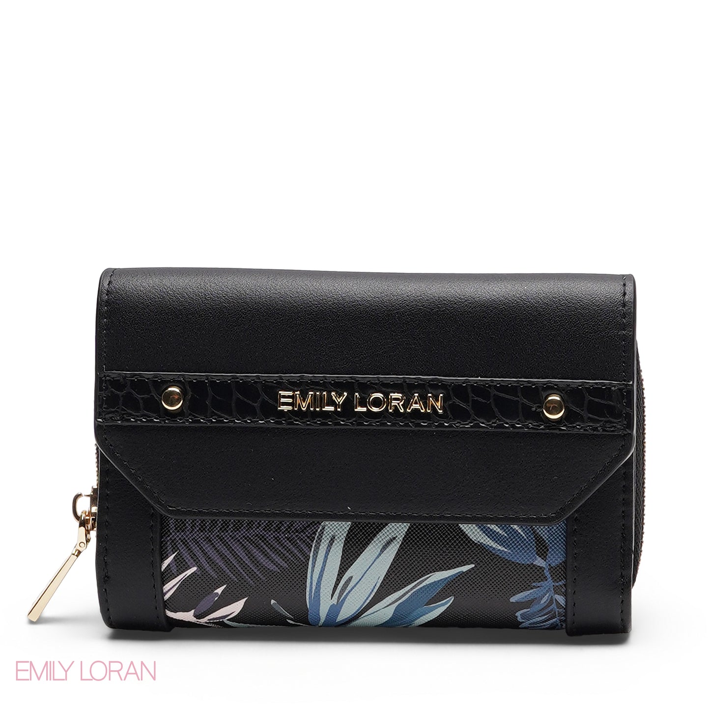 MONOGRAM EMBOSSED MULTI-COMPARTMENT WALLET