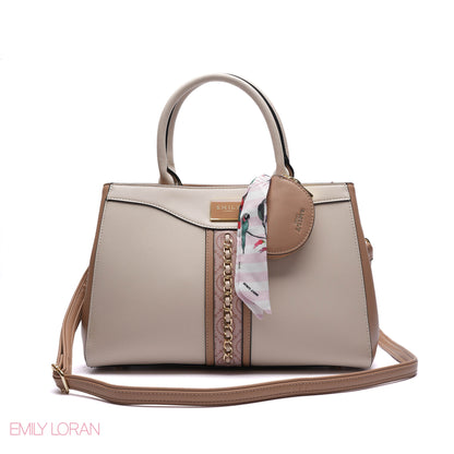 CHAIN-DETAIL HANDBAG WITH COIN PURSE