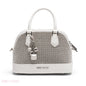 WHITE GLITTER DOME BAG