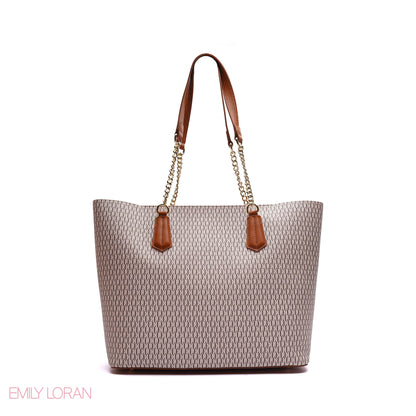MONOGRAM SHOULDER BAG WITH PRINTED POUCH