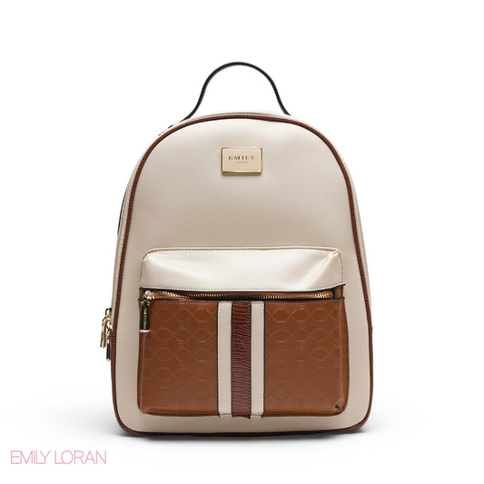 CHIC MULTI TEXTURED DAILY ESSENTIAL BACKPACK BAG