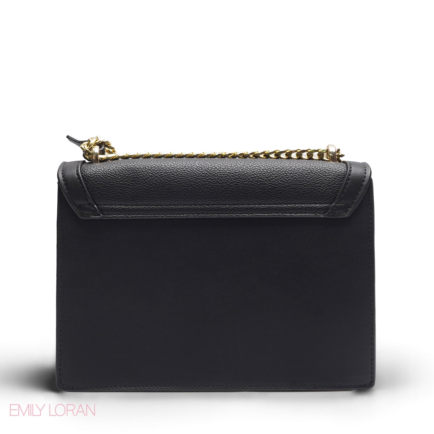 EMILY 3D FLORAL APPLIQUÉ CROSSBODY BAG - SOLID BLACK