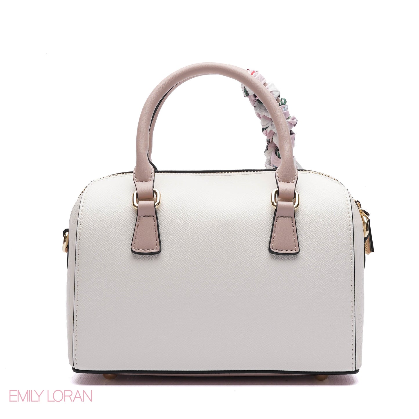 EMBOSSED LOGO SATCHEL BAG - SMALL