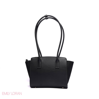 SHOULDER BAG SOFT LEATHER WITH SIMPLE CHARM AND TAGGER POUCH - MEDIUM
