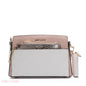 EMBOSSED FLORAL MULTI-TEXTURED CROSSBODY BAG