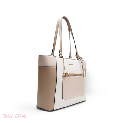 ELEGANT MULTI TEXTURED WITH POUCH BAG