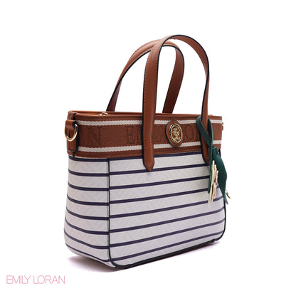 QUILTED FLORAL TOTE BAG