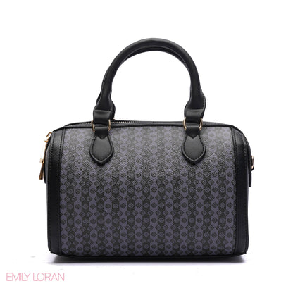 MONOGRAM BARREL BAG WITH CHARM CHAIN - SMALL