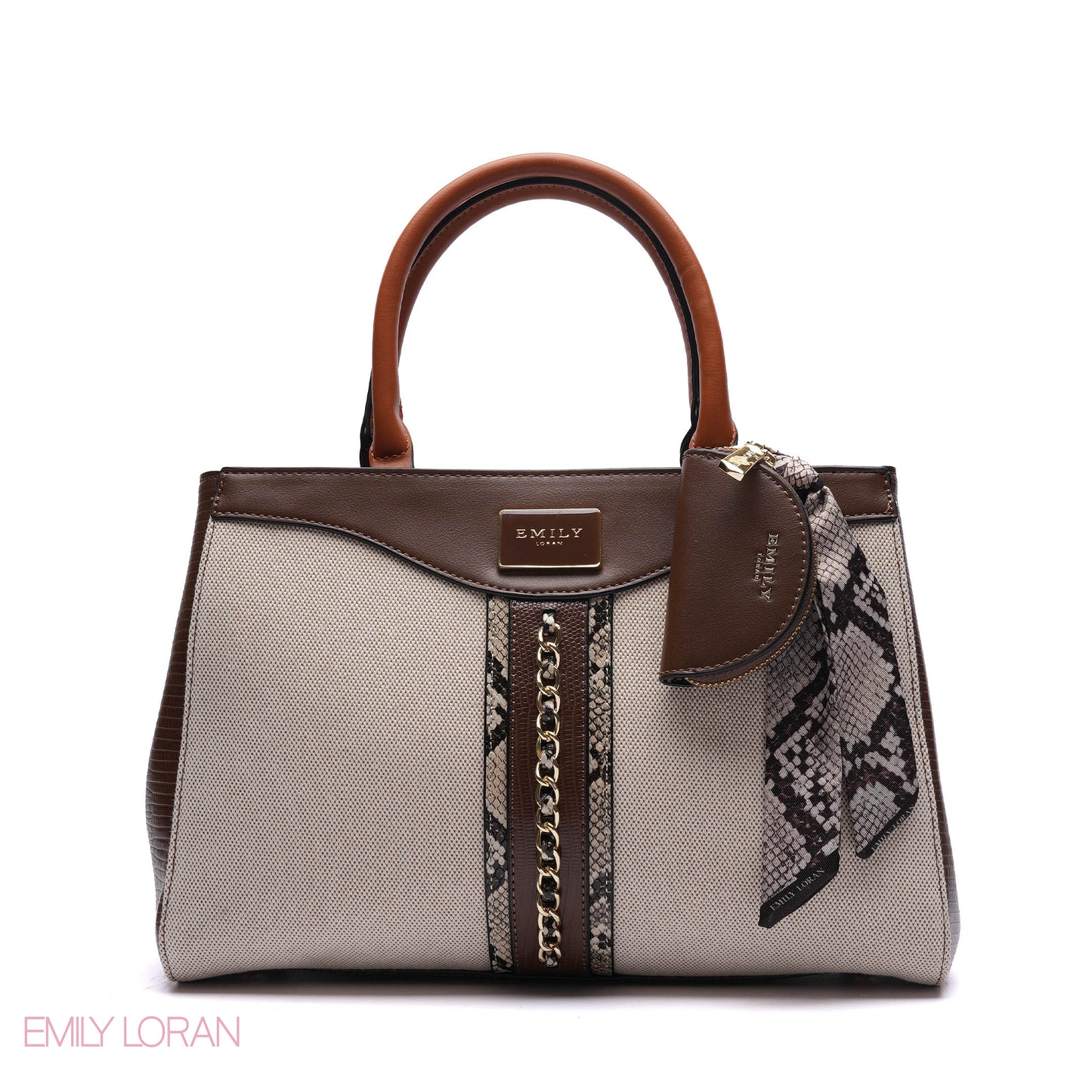 CHAIN-DETAIL HANDBAG WITH COIN PURSE