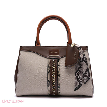 CHAIN-DETAIL HANDBAG WITH COIN PURSE