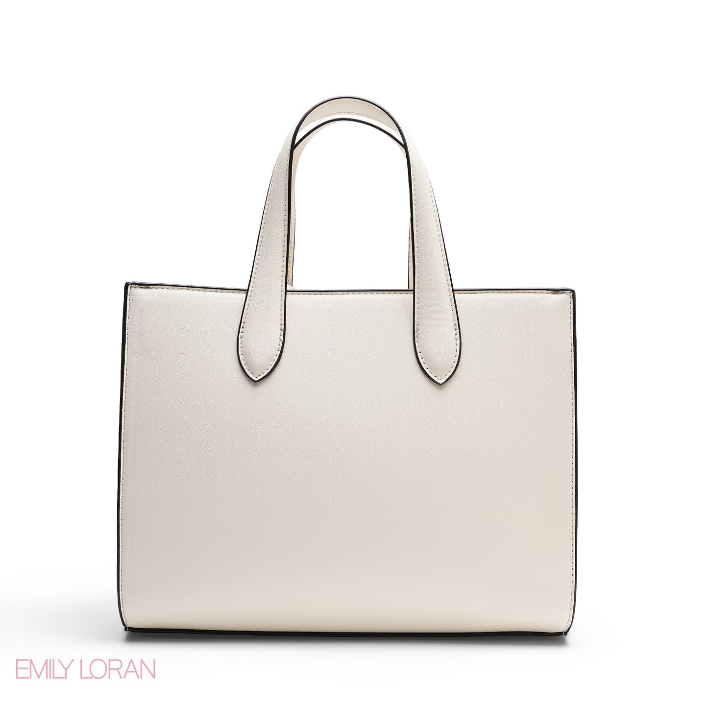 CHIC FLORAL PRINT TOTE WITH LOGO CHARM BAG