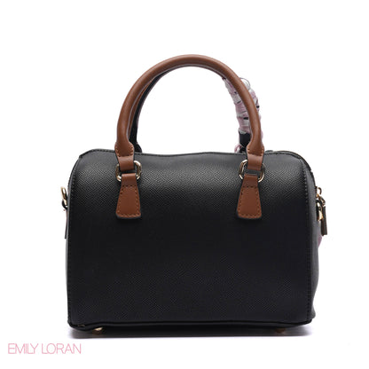EMBOSSED LOGO SATCHEL BAG - SMALL