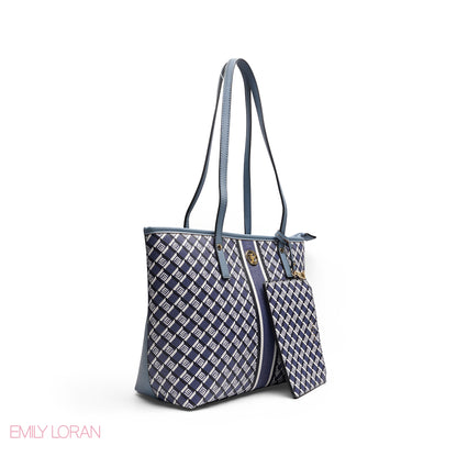 ELEGANT 3-PIECE MONOGRAM TOTE SET