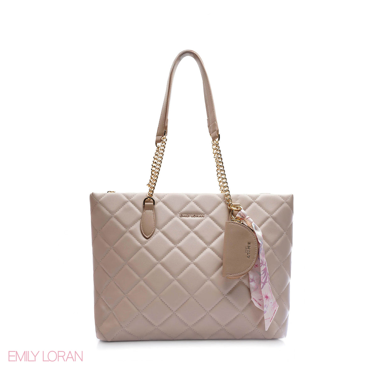 SHOULDERBAG DIAMOND PATTERN DESIGN WITH POUCH - LARGE