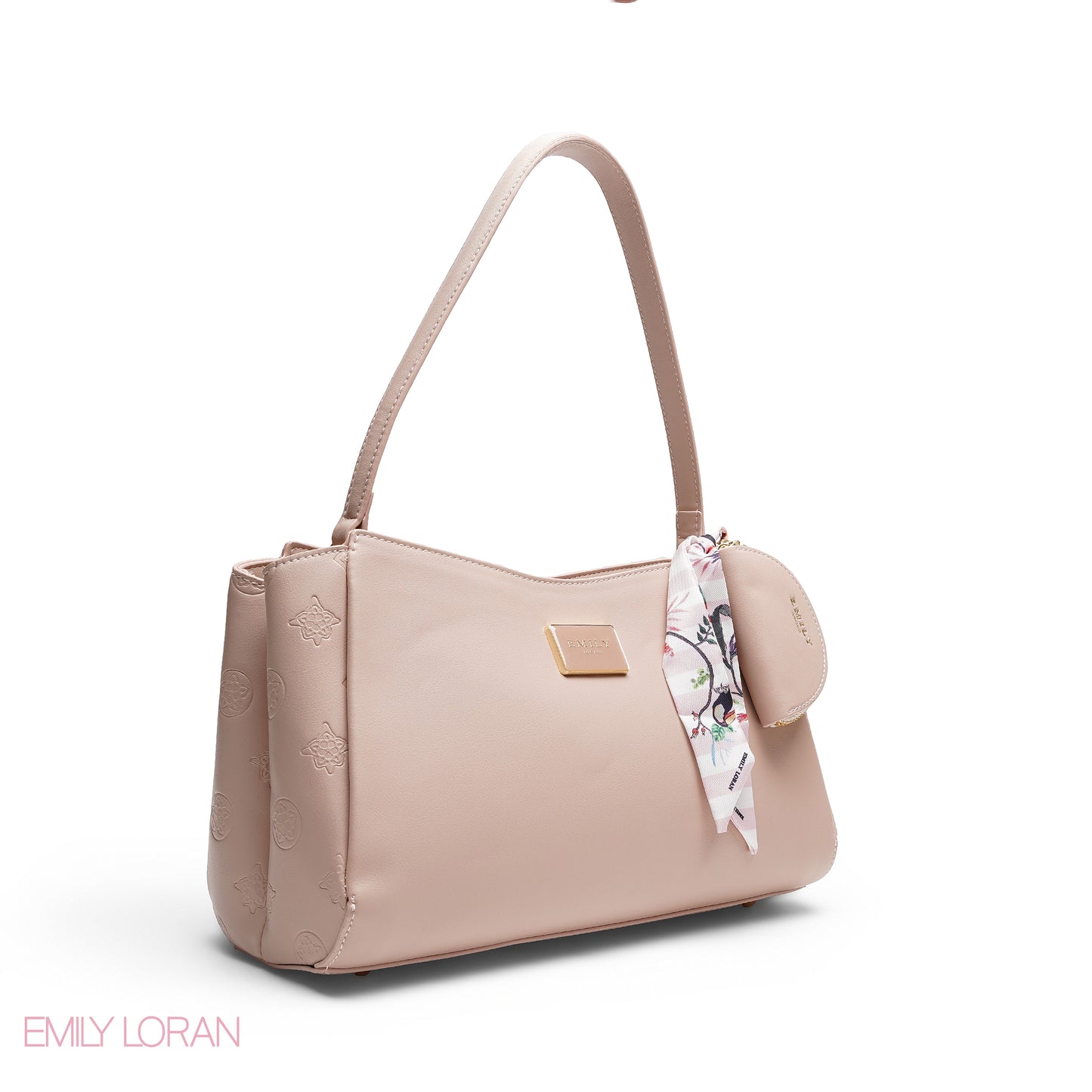 SHOULDER BAG WITH SCARF AND COIN PURSE BAG