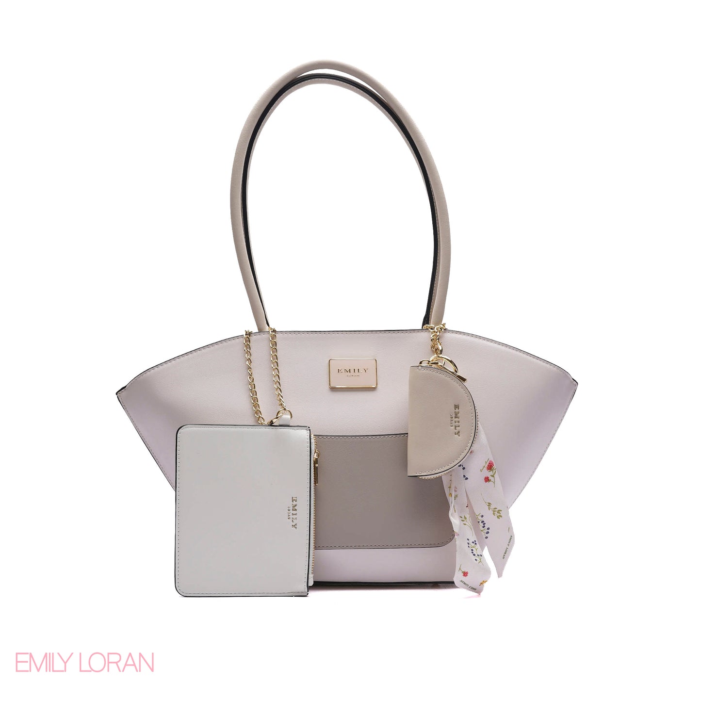 EXPANDABLE SHOULDER BAG WITH POUCH