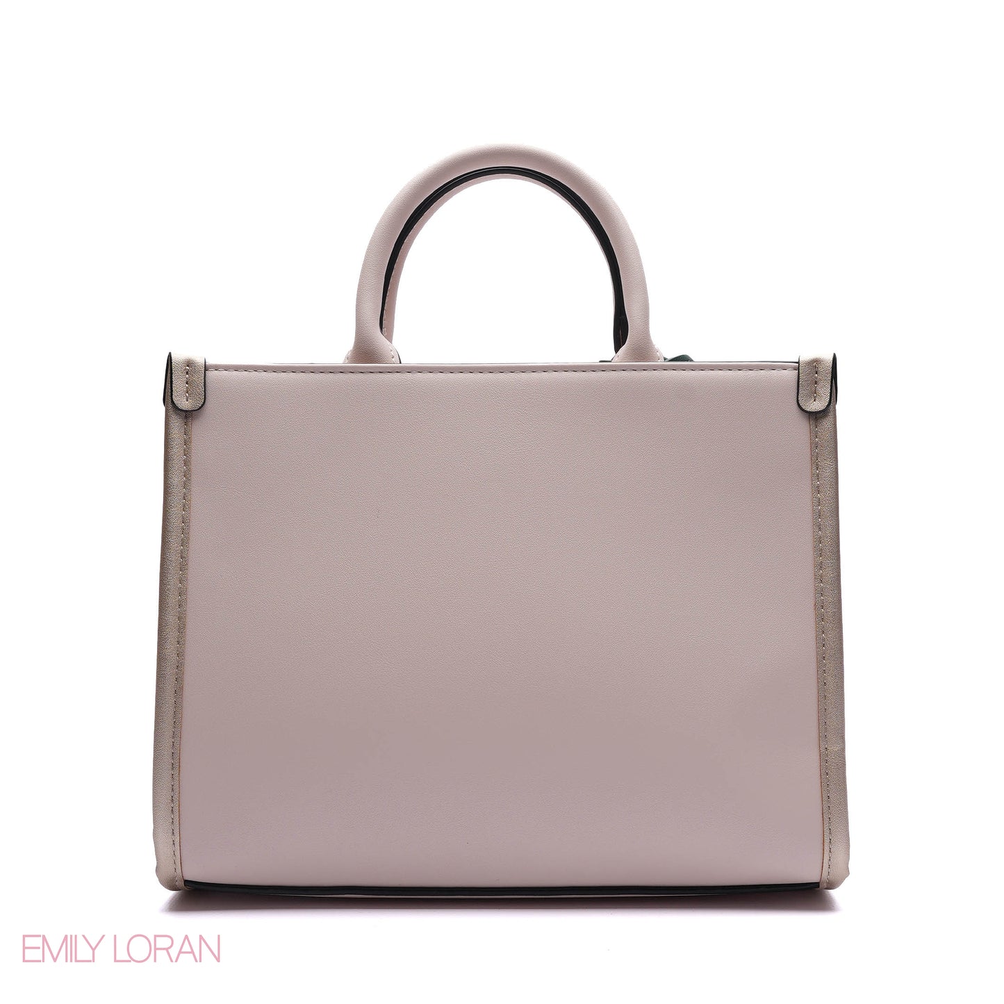EMBOSSED LOGO TOTE BAG WITH TASSEL CHARM - SMALL