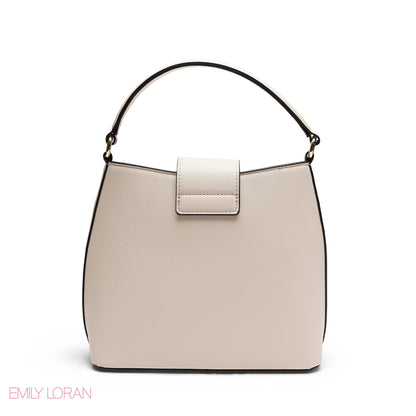 ELEGANT FLORAL PRINT SATCHEL BAG