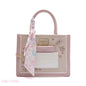 FLORAL EMBROIDERED HANDBAG WITH POUCH - SMALL