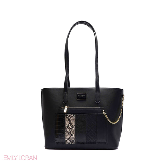 SHOULDER BAG PLANE LEATHER AND POUCH - MEDIUM