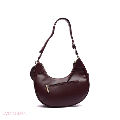 ELEGANT SHOULDER BAG SNAKE PRINT  WITH SMALL POUCH - SMALL
