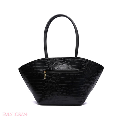 EXPANDABLE SHOULDER BAG WITH POUCH