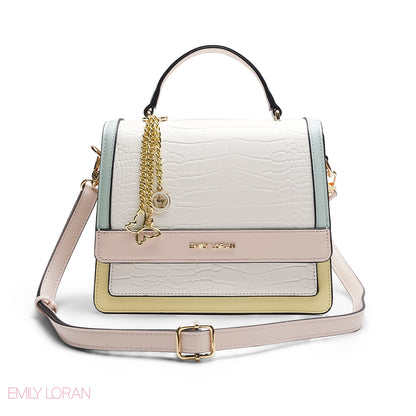 MULTI-COLOUR PASTEL SATCHEL BAG