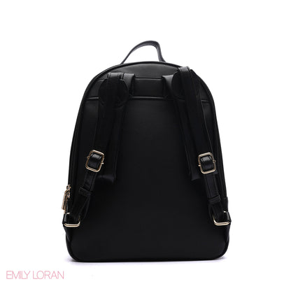 BACKPACK WITH ADJUSTABLE FRONT WALLET PLANE LEATHER