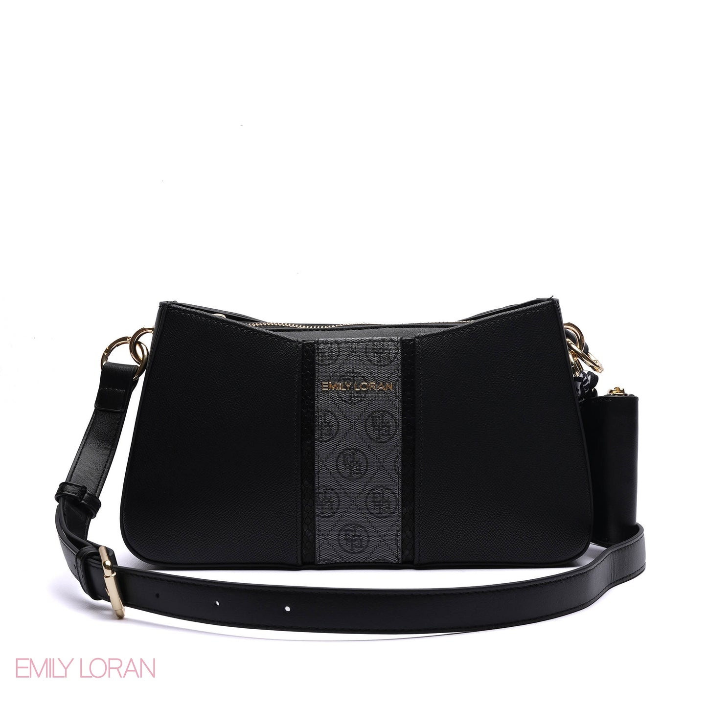MONOGRAM PANELLED SHOULDER BAG