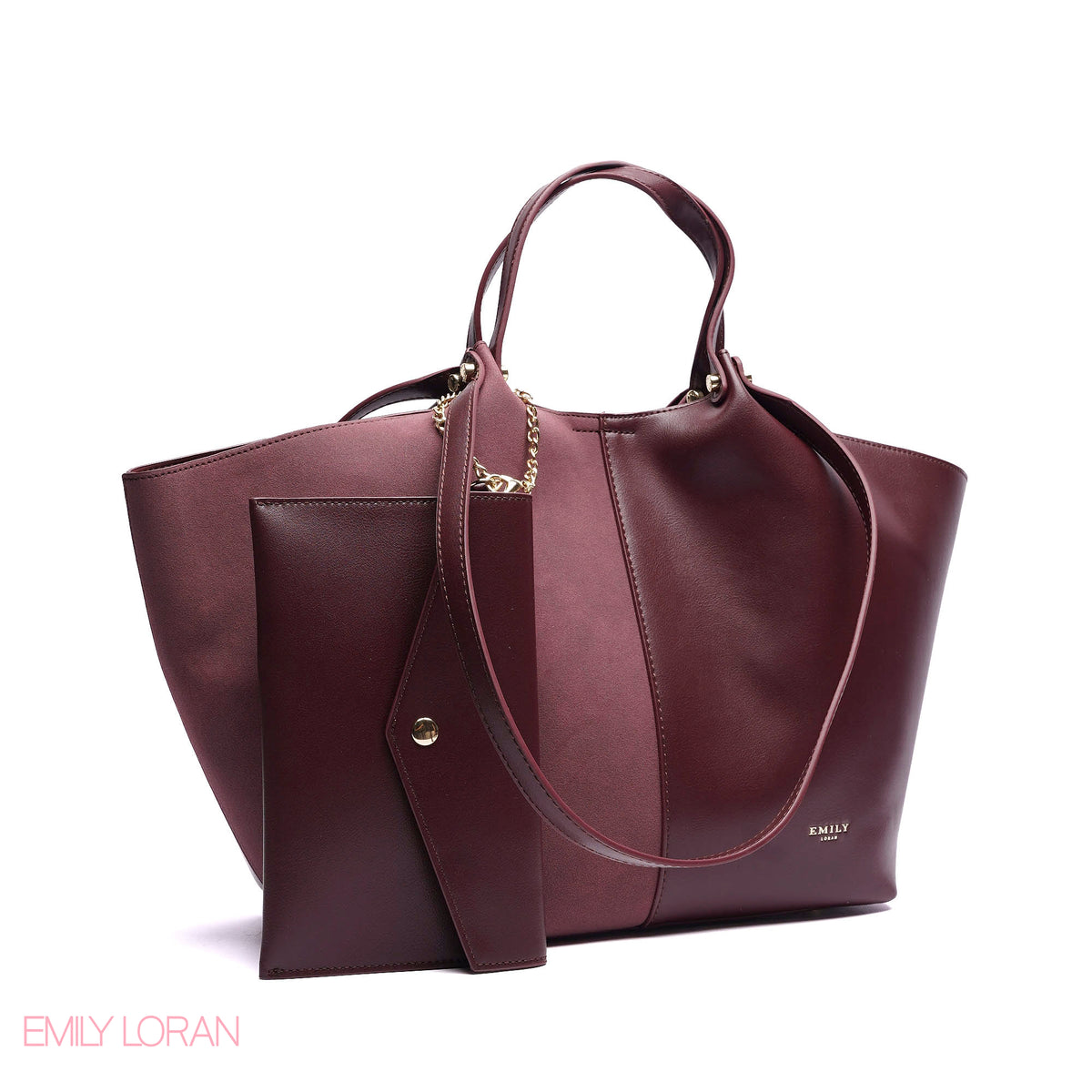 SHOULDER BAG PRACTICALITY LEATHER WITH SMALL WALLET AND CROSS BAG - LARGE