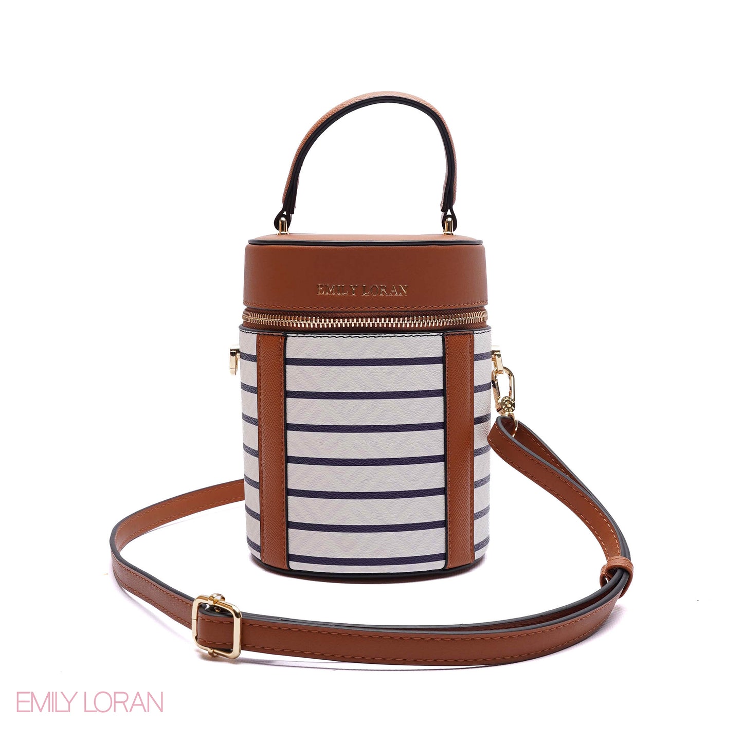 ELEGANT STRUCTURED CYLINDER VANITY BAG