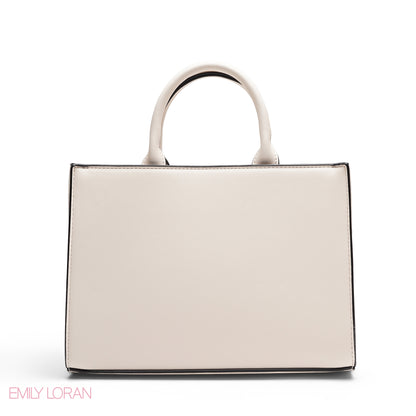 CHIC LASER CUTOUT TOP HANDLE BAG