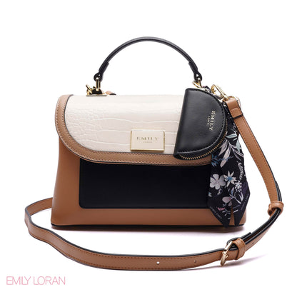 FLIPPING HANDBAG WITH SMALL POUCH - MEDIUM
