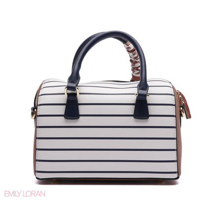 EMBOSSED LOGO SATCHEL BAG - SMALL